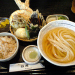 讃岐うどん 白庵 - ひやひや天ぷらセット