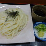 千舟屋 - ざるうどん550円＋大盛り（500g）100円　※2014年5月