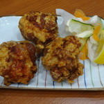 千舟屋 - 唐揚げハーフ300円　※2014年5月