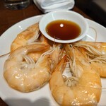 王府井 酒家 - 有頭エビの湯引き