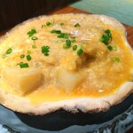 うまいもん処 竈 - 白子の貝焼味噌 1,000円