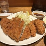 ももやま - ロース&カキフライ(3個)❗️