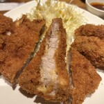 ももやま - ロースカツ断面❗️