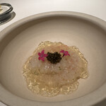 レストラン オオツ - ボタン海老。こんな大振りな海老初めて食べました！