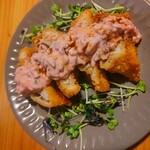 食堂たま屋 - ハモカツ　タルタル