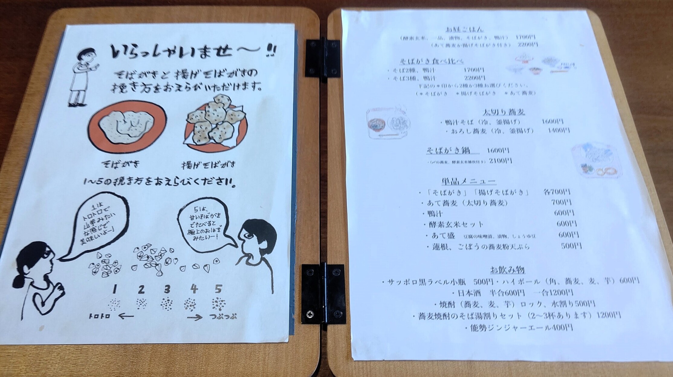 メニュー写真 : そばがき屋 ぐーちょきぱー - 東部市場前/そば | 食べログ