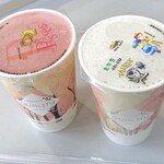 Soft Drink Bar TTI - 西瓜汁（左）＆ 鳳梨汁