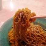 銀座 しまだ - からすみそば 麺リフト