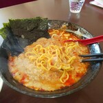 大岩亭 - 辛いのりラーメン特鳥3辛麺カタ