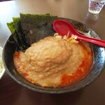 大岩亭 - 辛いのりラーメン特鳥3辛麺カタ