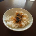 大岩亭 - ご飯にのり