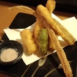 おきらく和食家魚 - 穴子天ぷら