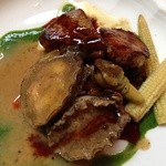 レストラン シャンソニエ - シェフスペシャルコース【アワビとフォアグラのポアレ】