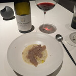 レストラン オオツ - トリュフリゾットと赤ワイン