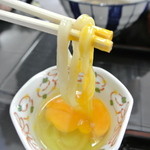 肉うどん 野島 - すき焼きうどんのように頂くと、美味♡