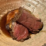 イタリア料理 今井 - シャトーブリアン　牛骨出汁　栃木椎茸