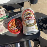 鳥千 - 焼鳥缶詰でキリンラガー (*/◎\*)ｺﾞｸｺﾞｸ......٩(๑>؂<๑)۶ｸｩｰｯ!!