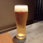 和ダイニング NOWHERE - アサヒ熟撰（生中）