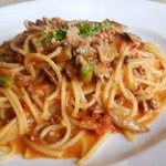 アダージオ - スパゲティ牛肉のラグー、数種類のキノコ