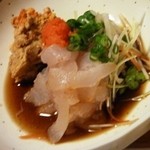 小料理屋ぎらばり - マトウダイの肝ポン酢和え