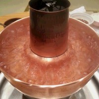 スギモト 本店 - やはりしゃぶしゃぶはこんな鍋でやりたいですね～