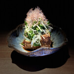 炭焼 おかげさん - 高坂鶏鶏油で揚げた厚揚げ