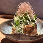 炭焼 おかげさん - 高坂鶏鶏油で揚げた厚揚げ