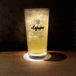 炭焼 おかげさん - 濁り緑茶ハイ