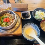 松好 - 五目釜飯ランチセット　1200円