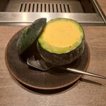 焼肉うしごろ - まるごとかぼちゃのアイスクリームです。