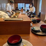 とんかつひなた - 何時も大体は食べ終えるのが遅くて最後になります