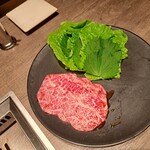 焼肉うしごろ - 冬季限定の宮城県産仙台牛の特選リブロース・その2です。