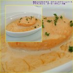 銀座 シェ・トモ - 地魚と海老のクネル　白ワインのクリームソース