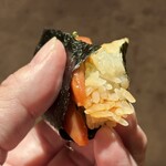 炭焼 おかげさん - 高坂鶏内腿漬けこんとび海苔