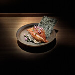 炭焼 おかげさん - 高坂鶏内腿漬けこんとび海苔