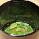 炭焼 おかげさん - 高坂鶏出汁の仙台味噌汁