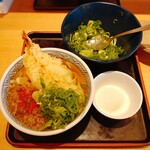 どんどん - 料理写真:肉天うどん、温泉玉子