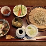 そば処 古川 - 鉄火丼セット