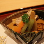 竜むら - かつお生節　旬野菜おひたし