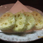 こいで - ①加賀蓮根の天ぷら