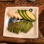 タイニーカフェ - アボカドの糠漬け