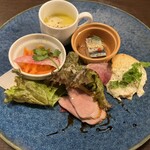 オステリア ラ・マンテ 本店 - 前菜の盛り合わせ