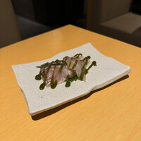 別邸 壽 - 旬の鮮魚の冷菜　自家製大葉ソースがけ