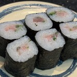 南房総 やまと寿司 - 今日唯一の減点対象。強く締め過ぎてか、お餅のようである^_^;