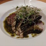 九眼橋 - 本日の魚介（スジガツオ炙り）