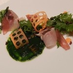 SINC BISTRO - アイナメの湯引き