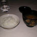 瀬里奈 - ご飯とあさりのお味噌汁です。