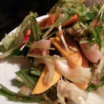Awaya - 沖縄野菜のサラダ
                        すりおろし野菜とシークワーサーのドレッシングでさっぱり！