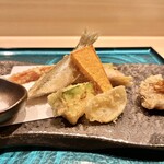 札幌 鮨 よこ田 - 天婦羅盛合せ