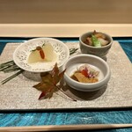 札幌 鮨 よこ田 - 3種盛合せ